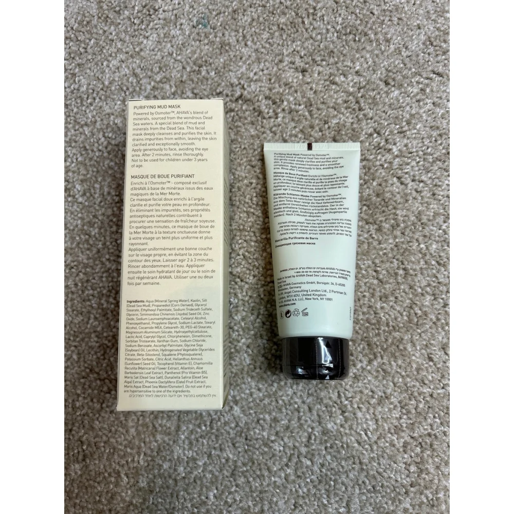AHAVA Time to Clear Purifying Mud Mask, 3.4 fl oz